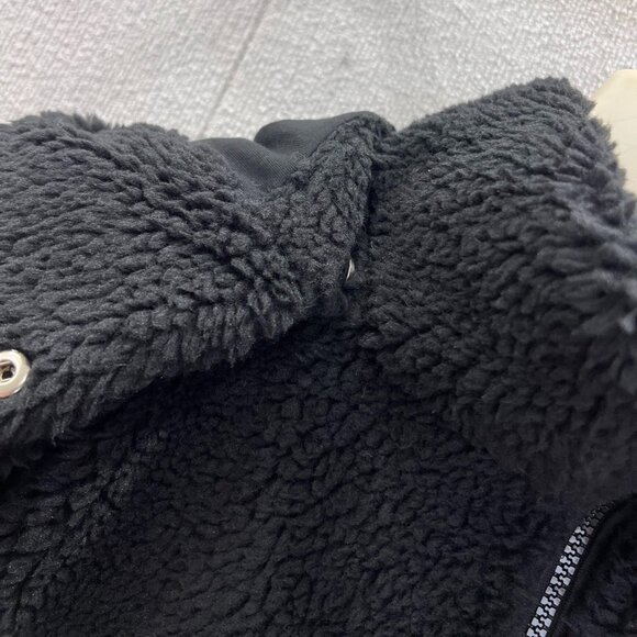 Alo Yoga Black Fleece Zip-Up Jacket - Picture 4 of 5